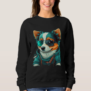 Animals Dog Cat Owl Fox Cute  2 Sweatshirt