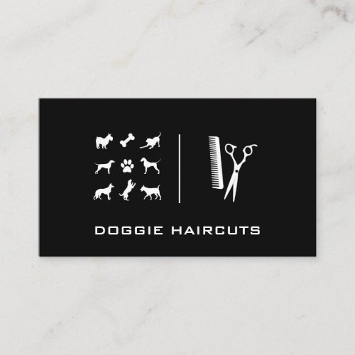Animals Dogs Pets  Grooming Business Card