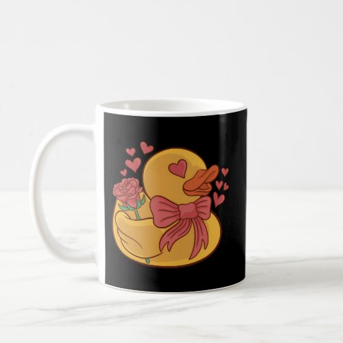 Animals Duck Flower Rose Coffee Mug