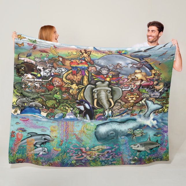 Animals Fleece Blanket (In Situ)