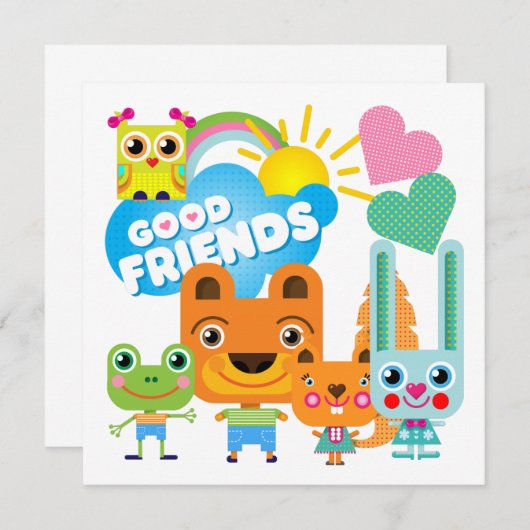 Animals Good Friends (Front/Back)