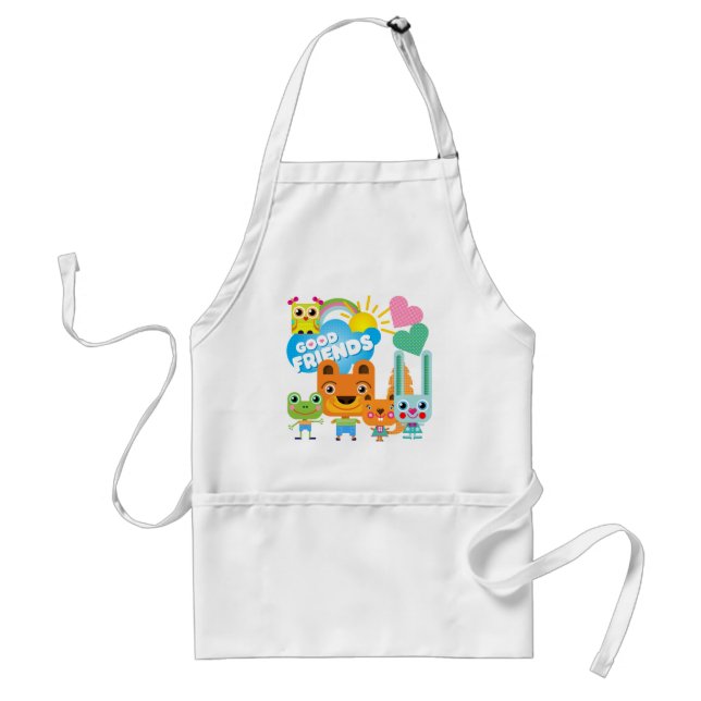 Animals Good Friends Adult Apron (Front)