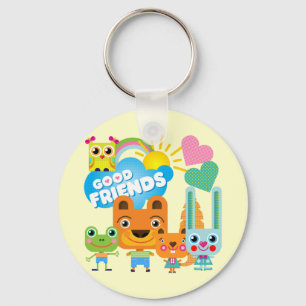 Animals Good Friends Keychain