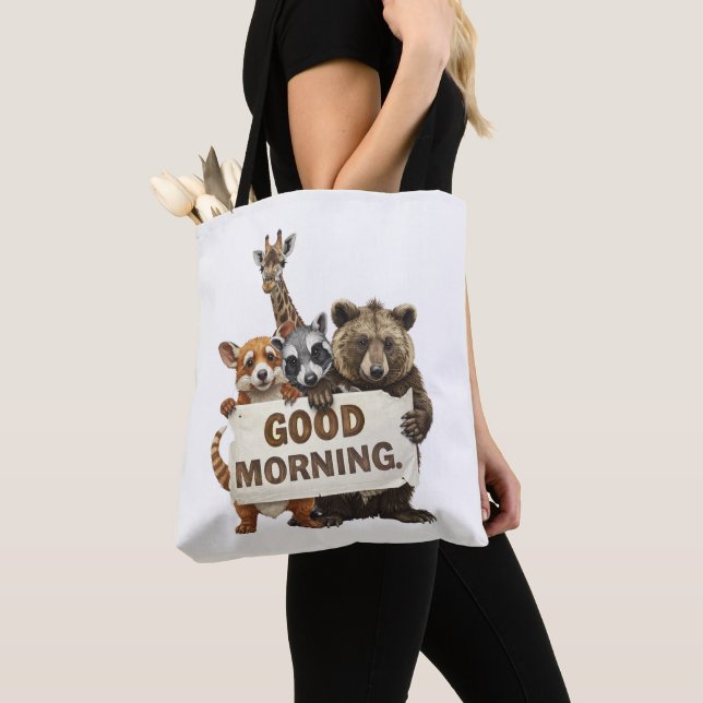 Animals, Good Morning, Tote Bag (Close Up)