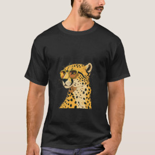 Animals Graphic Cheetah Wearing Sunglasses 3 T-Shirt
