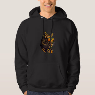 Animals Graphic Tiger Wearing Sunglasses 4 Hoodie