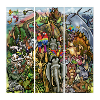 Animals Great and Small Triptych