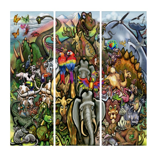 Animals Great and Small Triptych (Front)