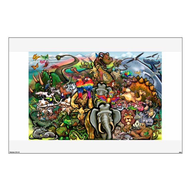 Animals Great and Small Wall Sticker (Front)