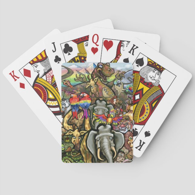 Animals Great & Small Poker Cards (Back)