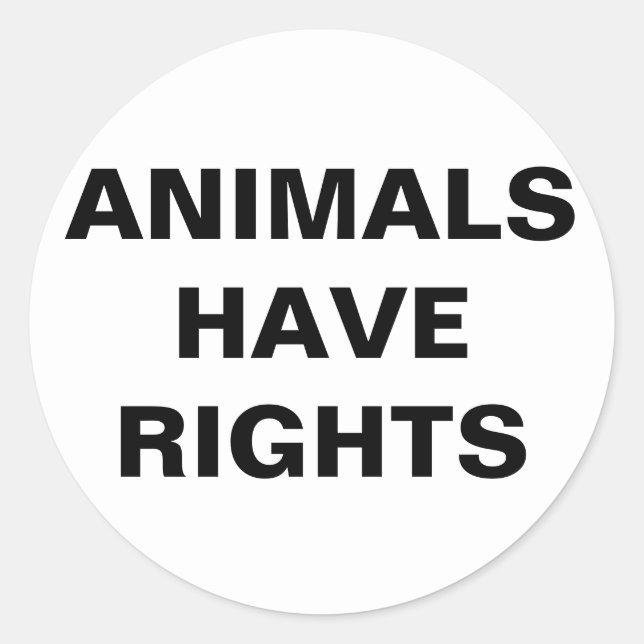 Animals Have Rights Sticker (Front)