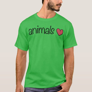 animals heart love for animals tet vintage T-Shirt