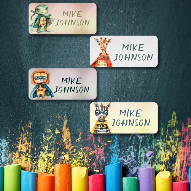 Animals Heroes waterproof kids name clothing Labels (Animals Heroes waterproof kids name clothing Labels)