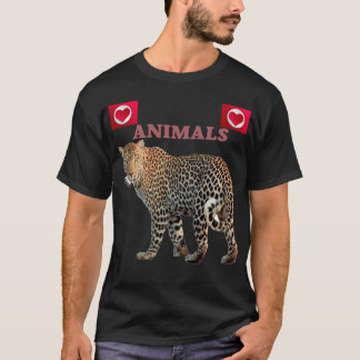 Animals I love You,Pets Retro Wild Novelty T-Shirt