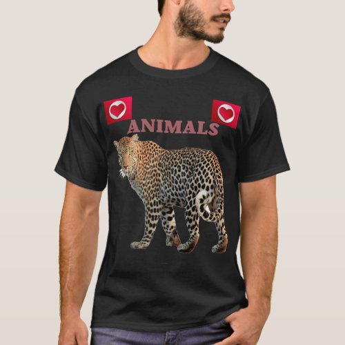 Animals I love YouPets Retro Wild Novelty T_Shirt