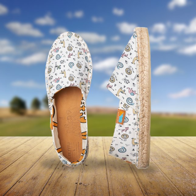 Animals Illustrations Pattern Espadrilles (Creator Uploaded)