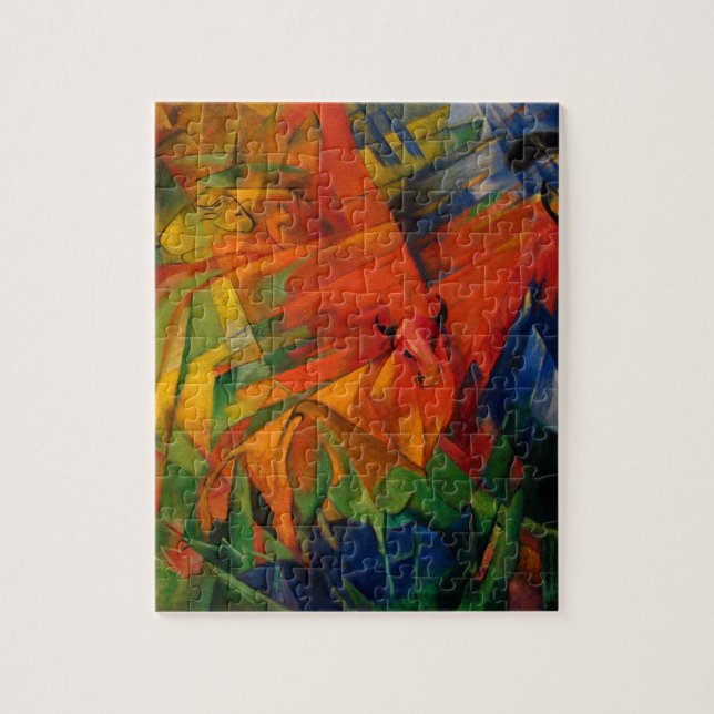 Animals in a Landscape by Franz Marc Jigsaw Puzzle (Vertical)