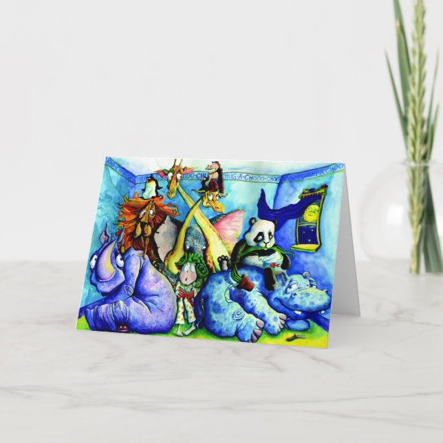 animals in the bedroom card (Front)