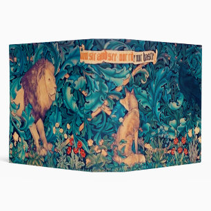 Animals in The Forest, William Morris 3 Ring Binde 3 Ring Binder