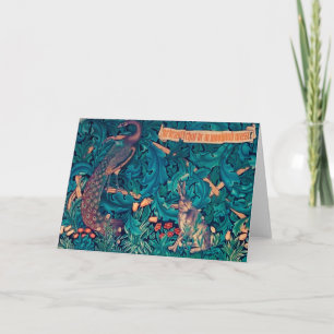 Animals in The Forest, William Morris Card