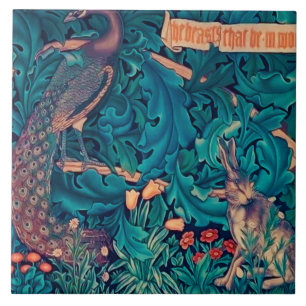 Animals in The Forest, William Morris Ceramic Tile