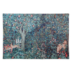 Animals in The Forest, William Morris Cloth Placemat