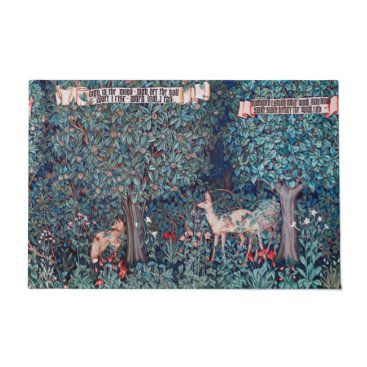 Animals in The Forest, William Morris Doormat