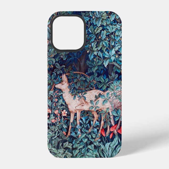 Animals in The Forest, William Morris Iphone Case (Back)