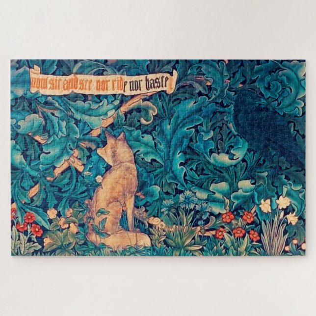 Animals in The Forest, William Morris Jigsaw Puzzl Puzzle (Horizontal)
