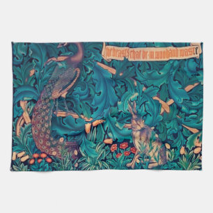 Animals in The Forest, William Morris Kitchen Towel