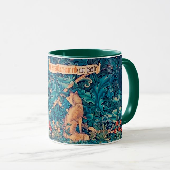 Animals in The Forest, William Morris Mug (Front Right)
