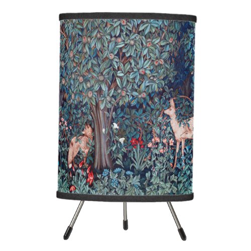 Animals in The Forest William Morris Tripod Lamp