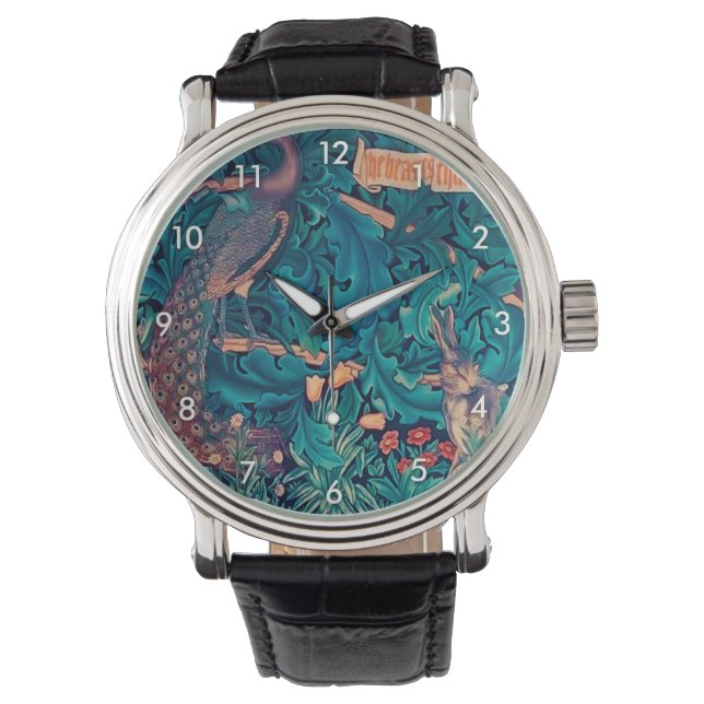 Animals in The Forest, William Morris Watch (Front)