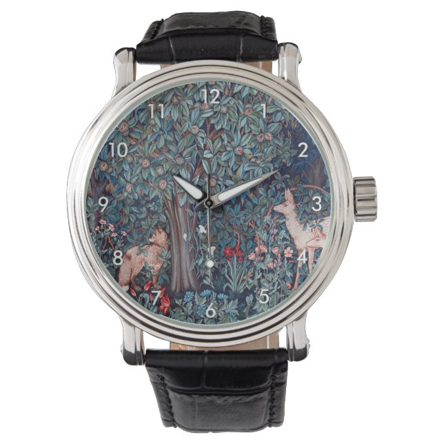 Animals in The Forest, William Morris Watch (Front)