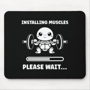 Animals Installing Muscles Fitness Bodybuilding Tu Mouse Pad