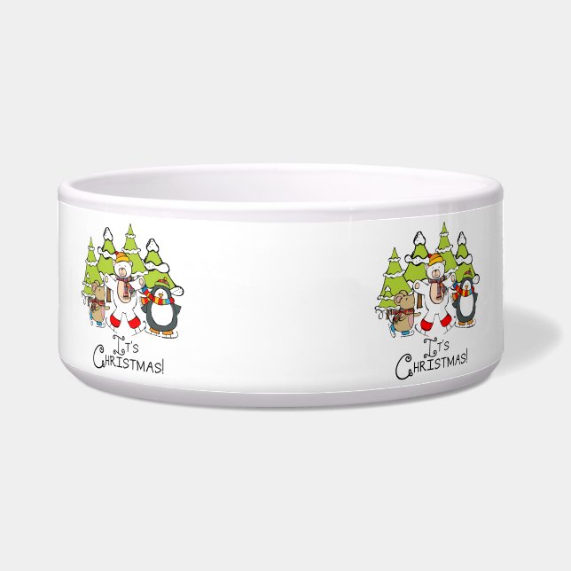 Animals It's Christmas Bowl (Front)