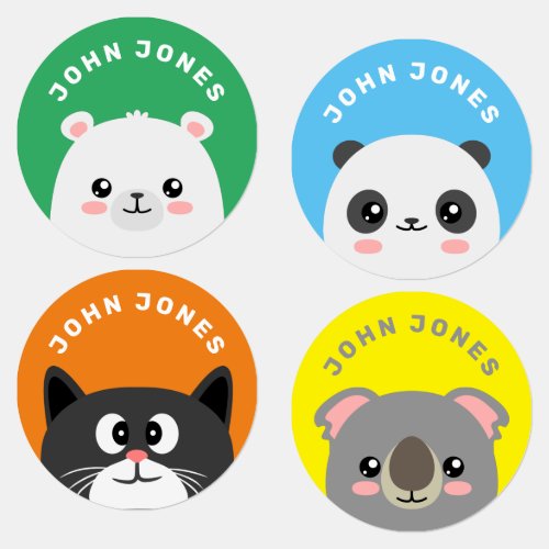 Animals Kids Labels