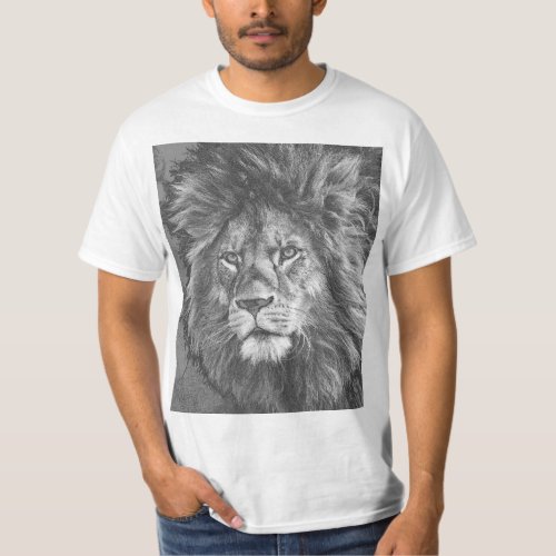 Animals Lion Face Mens Modern Template T_Shirt