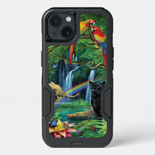 Animals living together throw pillow iPhone 13 case