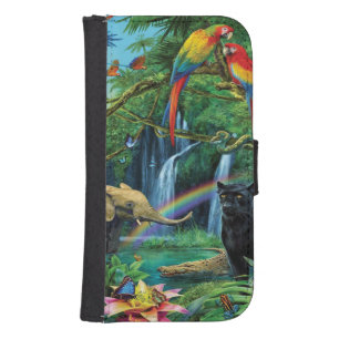 Animals living together throw pillow galaxy s4 wallet case