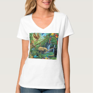 Animals living together throw pillow T-Shirt