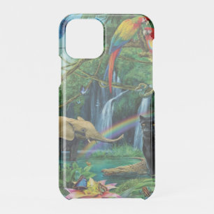 Animals living together throw pillow iPhone 11 pro case