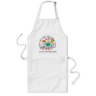 Animals Love Our Earth Long Apron