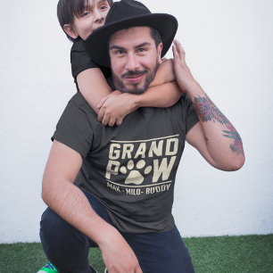 Animals lover Grand Paw Grandpa Fathers Day Gift T-Shirt
