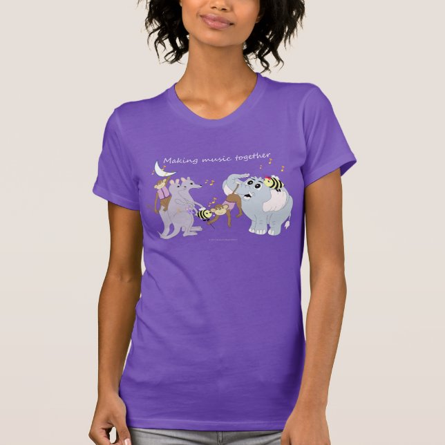 Animals "Making Music Together"  Women's T-Shirt (Front)