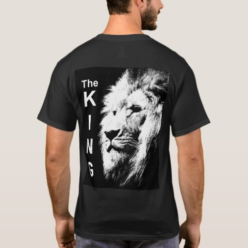 Animals Modern Pop Art Lion Head Elegant Mens T_Shirt