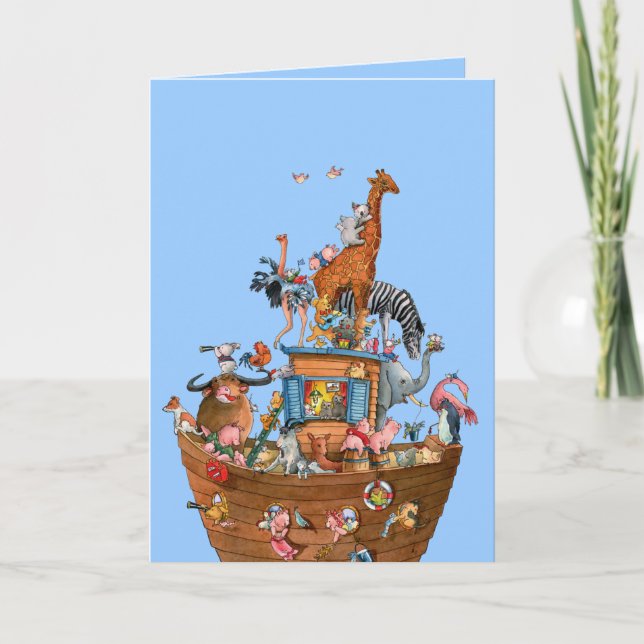 Animals Noah's Ark -  Greeting Card (Front)