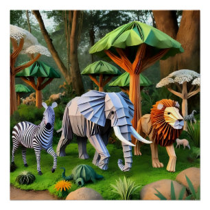  animals of africa poster