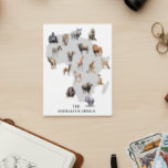 Animals of Africa Safari Wildlife  Postcard<br><div class="desc">This design may be personalized by choosing the Edit Design option. You may also transfer onto other items. Contact me at colorflowcreations@gmail.com or use the chat option at the top of the page if you wish to have this design on another product or need assistance. See more of my designs...</div>