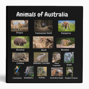 Animals of Australia 3 Ring Binder